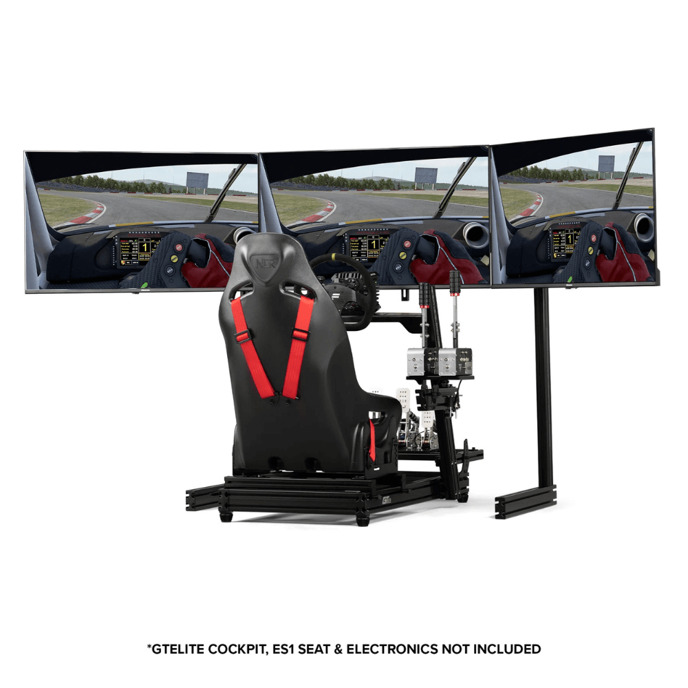 Next Level Racing Elite Free Standing Monitor Stand Triple Add on Black Edition4