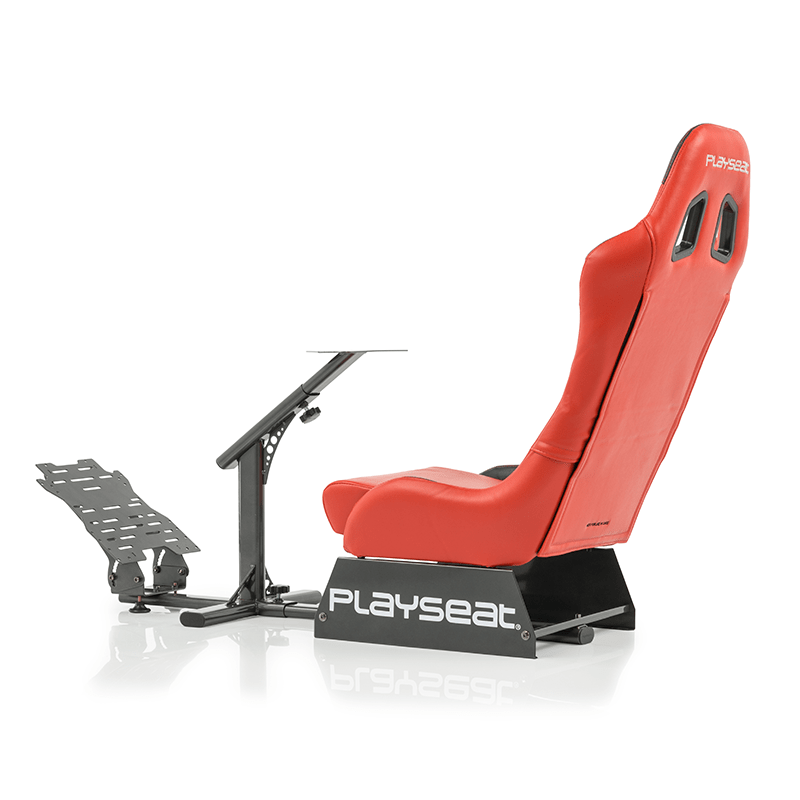 Side rear view of the Playseat Evolution in red