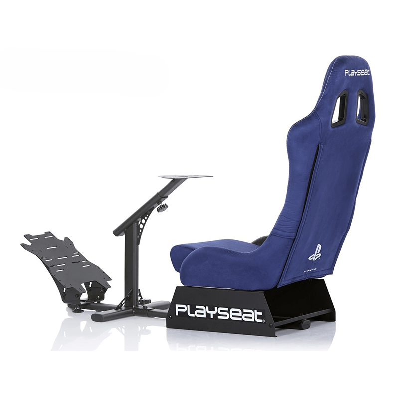 Rear side view of the Playseat Evolution in blue