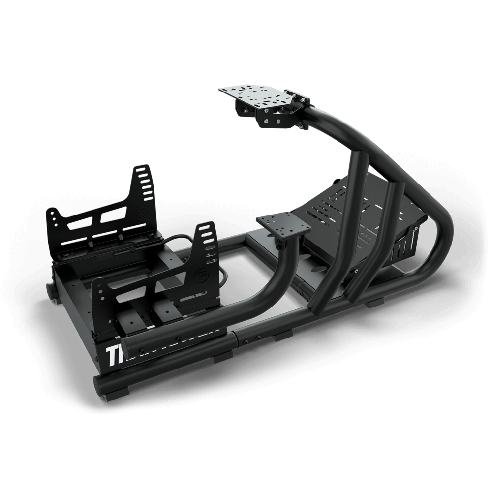 Top down view of the RS6 cockpit frame showing the standard wheel deck and the GT style seat brackets that are included 