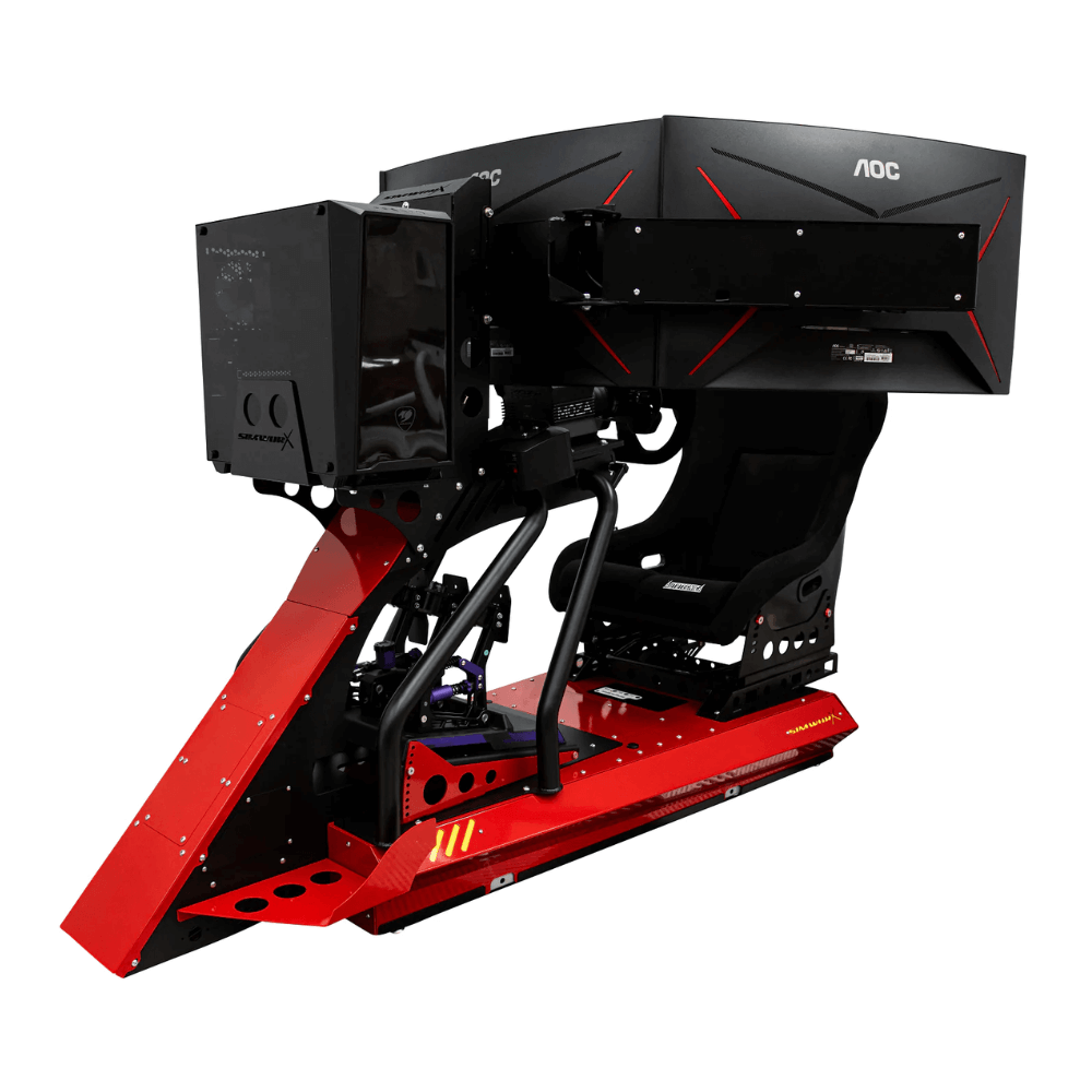 SX02Edge-TurnKey-Simulator-in-Red-Front-View