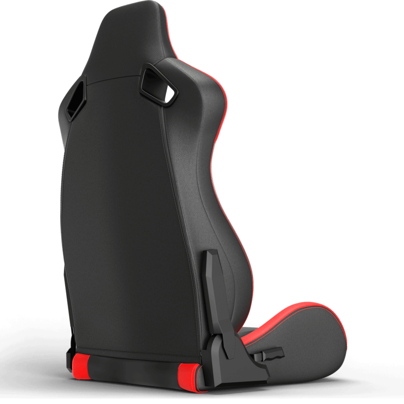 Trak Racer Recliner Seat Black and Red