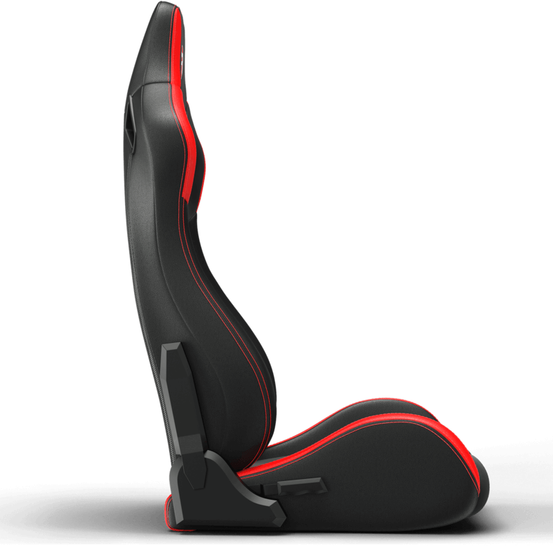 Trak Racer Recliner Seat Black and Red