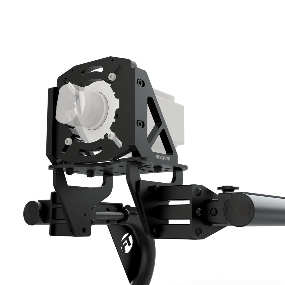 Close up image of the TR8 Pro direct drive wheelbase mount