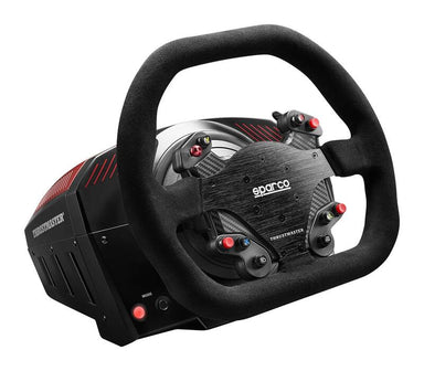 Angled front-left view of the TS-XW racer steering wheel 