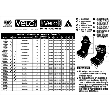 VeloGP90racingseat