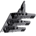 Image of the SRP Pedals from underneath displaying the grip of each section