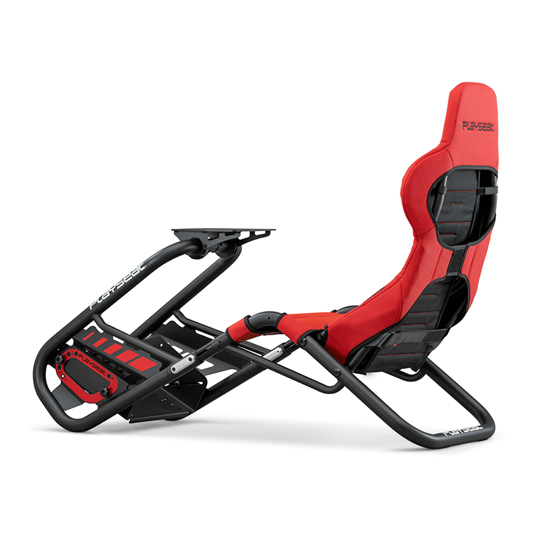 playseat trophy racing chair red side rear view