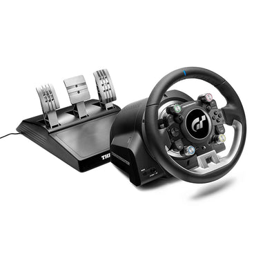 Image of the pedals and wheel included in the T-GT II 