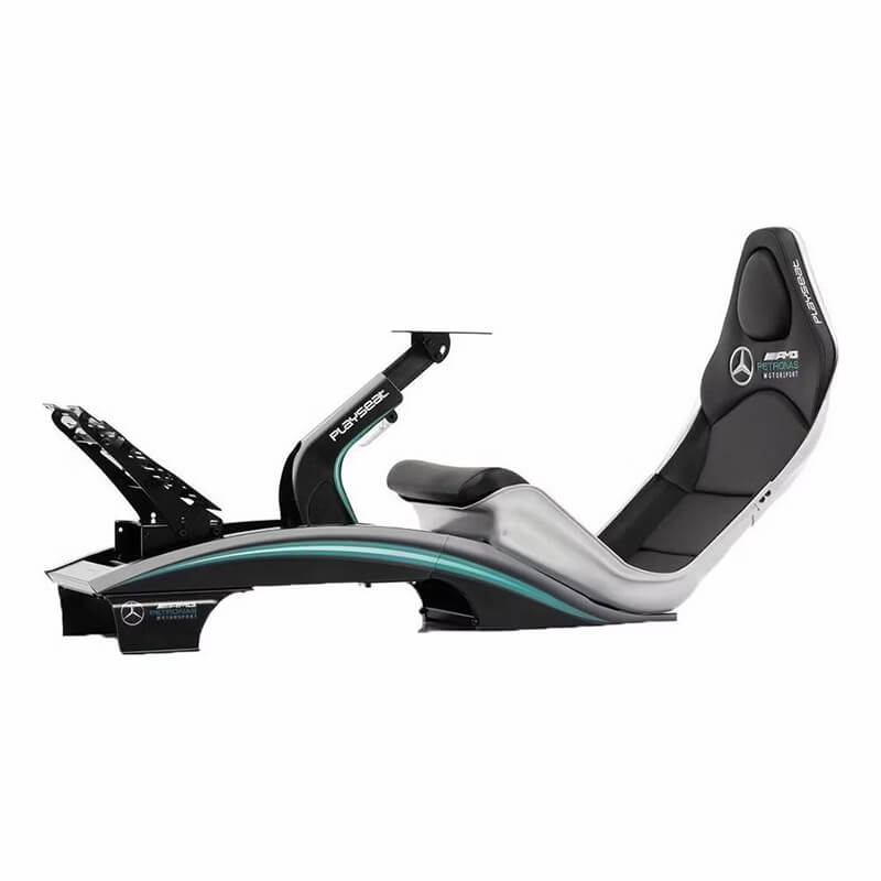 Front side view Image of the Playseat Pro F1 cockpit Mercedes AMG edition
