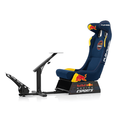 Image of the Playseat Evolution Pro Redbull Esports edition assembled with no peripherals 