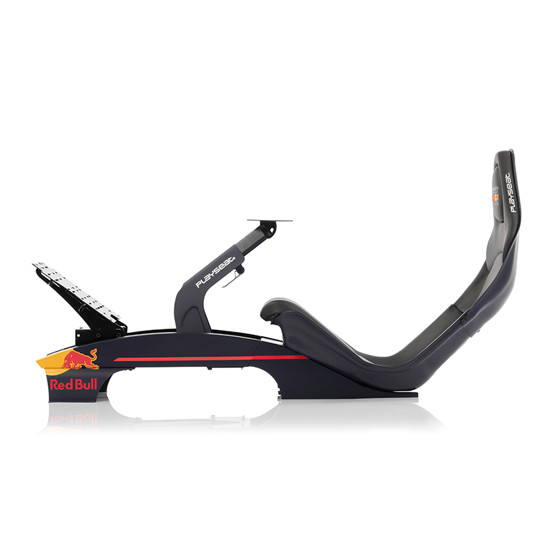 Side view image of the Playseat Pro F1 cockpit Redbull edition